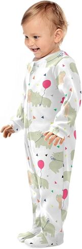 Dussdil Baby قطعة واحدة من ملابس القدم لحديثي الولادة، بيجامة قطنية للقدمين للنوم واللعب للأولاد والبنات in Saudi Arabia