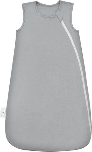 SIMYJOY Summer Sleep Sack 0-6 Months, 0.5 TOG Rayon Made From Bamboo Sleep Sack Lightweight Soft Toddler Wearable Blanket, Classic Gray in Saudi Arabia