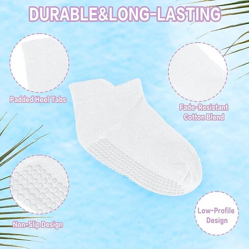 Lusofie 6 قطعة جوارب للأطفال بقبضة غير قابلة للانزلاق جوارب للكاحل للأولاد والبنات حديثي الولادة جوارب للأطفال أساسيات الطفل من 0 إلى 5 سنوات in Saudi Arabia