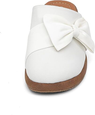 getmorebeauty Women's Cute Bow Mules Platform Clogs Closed Toe Slip-on Wedge Slides Sandals Summer Shoes in Saudi Arabia