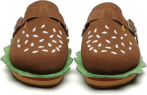 Burger Clogs for Womens Suede Leather Mules Cork Footbed Sandals Comfort Potato Shoes with Arch Support Boston Clogs in Saudi Arabia