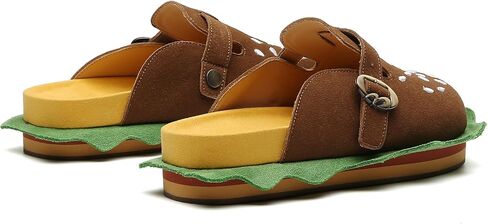 Burger Clogs for Womens Suede Leather Mules Cork Footbed Sandals Comfort Potato Shoes with Arch Support Boston Clogs in Saudi Arabia