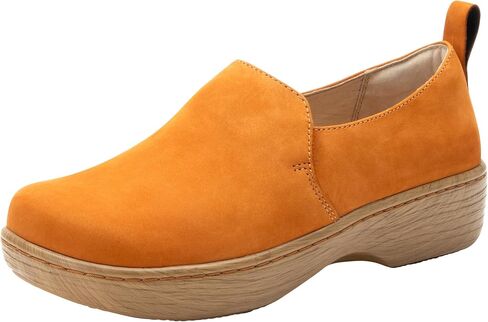 Alegria Women's Origin Orygin Wood Grain Leather Slip On Clog in Saudi Arabia