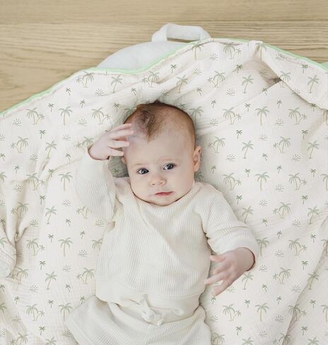 بطانيات كونسي للأطفال للجنسين الأولاد والبنات، بطانيات مينكي فائقة النعومة لغرف الأطفال مع مقدمة من قطن الموسلين وظهر من الصوف المنقط، أغطية سرير مطبوعة لحديثي الولادة in Kuwait