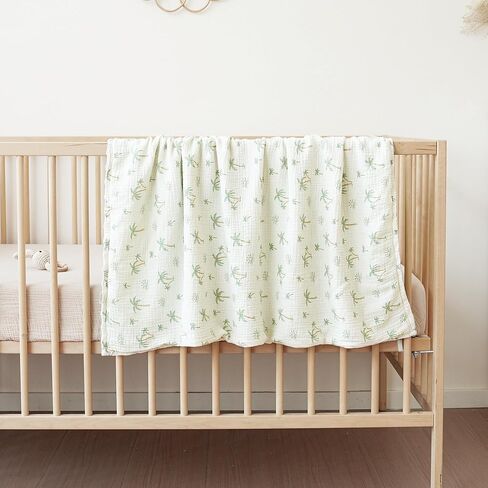 بطانيات كونسي للأطفال للجنسين الأولاد والبنات، بطانيات مينكي فائقة النعومة لغرف الأطفال مع مقدمة من قطن الموسلين وظهر من الصوف المنقط، أغطية سرير مطبوعة لحديثي الولادة in Kuwait