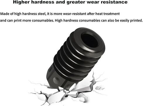 Hot end for A1 Mini/A1 Print Head Upgrade High-Temperature Hardened Steel Nozzle Hot End Kit Extruder Replacement Compatible with Bambu Lab A1&A1 Mini 3D Printe ﻿ (0.4mm Hot end) in Saudi Arabia