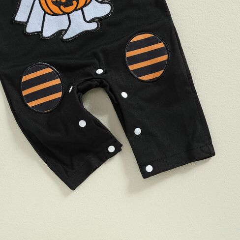 Newborn Baby Halloween Outfit Boys Girls Ghost Pumpkin Spider Onesie Long Sleeve Suspender Romper Winter Clothes in Saudi Arabia