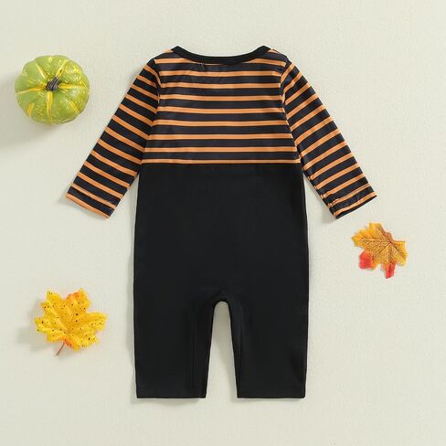 Newborn Baby Halloween Outfit Boys Girls Ghost Pumpkin Spider Onesie Long Sleeve Suspender Romper Winter Clothes in Saudi Arabia