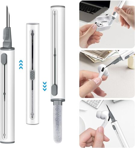 أطراف أذن بديلة من السيليكون لأجهزة AirPods Pro وAirPods Pro الجيل الثاني، مع فتحة لتقليل الضوضاء وشاشة مدمجة للحماية من الغبار، مجموعة تنظيف 3 في 1 لحقيبة شحن USB-C - 3 أحجام (S/M/L) in Kuwait