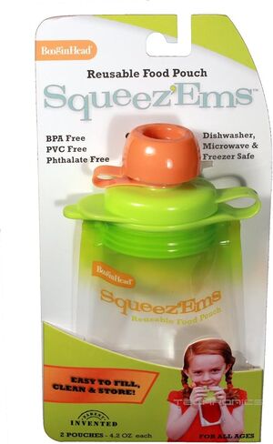 BooginHead Squeez'Ems Reusable Food Pouches (2 Pouches) in Kuwait