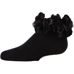 MeMoi Girls' Floral Halo Cotton Anklet Socks