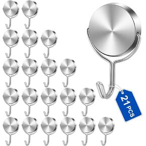 LOVIMAG Cruise Ship Essentials, 80Lbs Swivel Magnetic Hooks Heavy Duty, School Locker Accessories, Cruise Magnetic Hooks for Cruise Cabins, Refrigerator, Hanging, Classroom, Grill, Door -6 Pack
