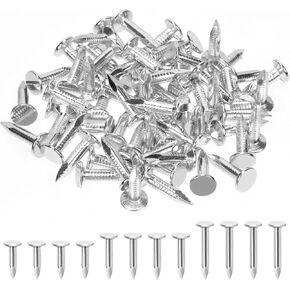 Hilitchi 300Pcs 30mm Galvanized Roofing Felt Nails Roofing Felt Pins Roofing Felt Lacquered Nails Asphalt Nails Used to Fasten Roofing Felt Asphalt Singles Slate Boards ﻿