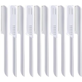 Women's Facial Razor Eyebrow Shaver Razor Brow Shaper Eyebrow Trimmer Dermaplaner Shaping Tool with Cover (Blue)