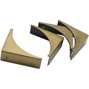 Metal Corner Guards for Furniture, Haowei 4 Pcs Decorative Safety Angle Guard Edge Cover for Furniture - Multifunctional Hardware Accessories
