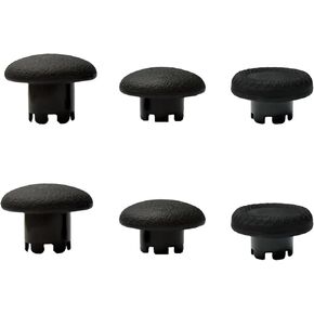 6in1 Edge controller Thumbsticks Caps Replacement for PS5 Edge Controller, Swappable Thumbsticks for PS5 Dualsense Controller, Thumbsticks Analog Joystick Caps for PS5 Dualsense Edge Controller(Black)