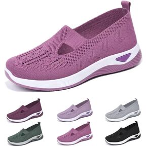 dubuto Women's Walking Shoes Wove Breathable Soft Orthopedic Diabetic Comfortable Sneakers for Women Indoor Outdoor Casual Athletic Work Shoes in Saudi Arabia