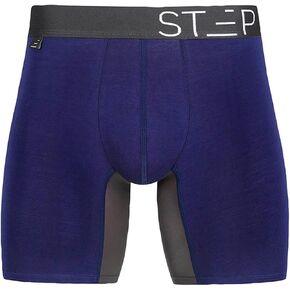 Step One | Mens Bamboo Boxer Brief (Longer) | Anti Chafe, Moisture Wicking Underwear for Men