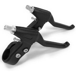 Universal Bicycle Brake Lever/Bike Brake Handle & Brake Cable, 22mm Compatible for Most Bicycle, Road Bike, Mountain Bike [Black - Pair], BL-01