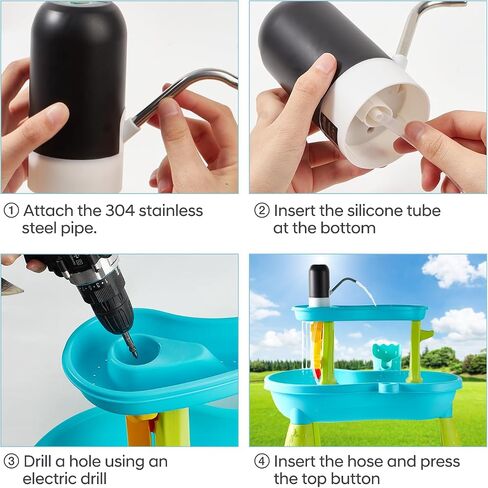 Powerful Pump for Water Table Toy, Water Pump Summer Outdoor Water Toys, A Must-Have for Upgrading Water Table in Saudi Arabia
