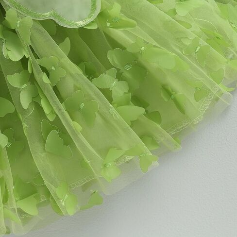 Baby Girl Butterfly Wings Fairy Dress Halloween Clothes Sleeveless A-line Ruffle Layered Lace Tutu Princess Dresses in Kuwait
