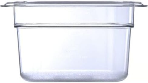 Carlisle FoodService Products Plastic Food Pan 1/9 Size 6 Inches Deep Black in Saudi Arabia