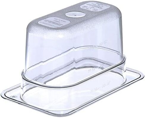 Carlisle FoodService Products Plastic Food Pan 1/9 Size 6 Inches Deep Black in Saudi Arabia