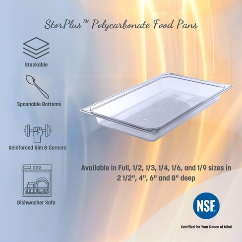 Carlisle FoodService Products Plastic Food Pan 1/9 Size 6 Inches Deep Black in Saudi Arabia