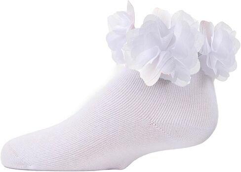 MeMoi Girls' Floral Halo Cotton Anklet Socks in Saudi Arabia
