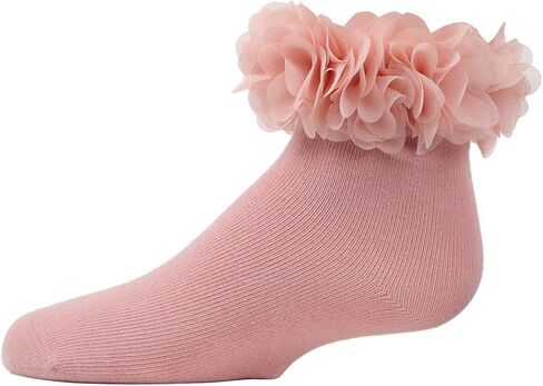 MeMoi Girls' Floral Halo Cotton Anklet Socks in Saudi Arabia