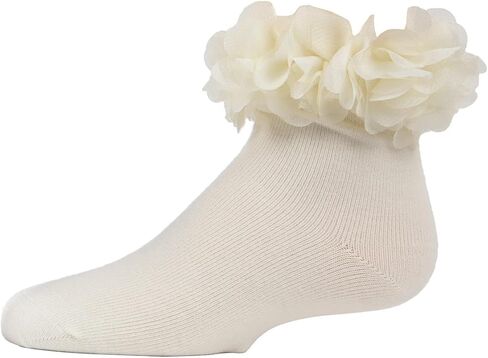MeMoi Girls' Floral Halo Cotton Anklet Socks in Saudi Arabia