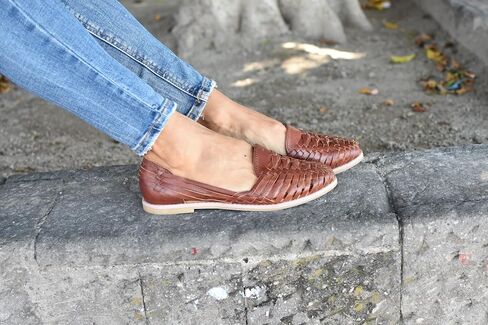 Macarena Collection Sandals women Huarache Sandal Colorful Leather Mexican Style Color 2206 in Saudi Arabia