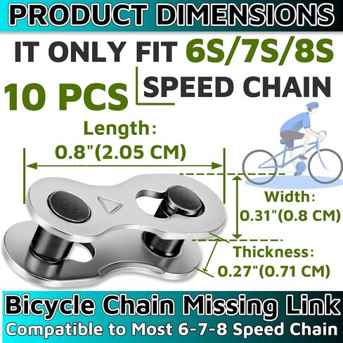 Single Speed Bike Chain，Bicycle Chain 1/2"x1/8" 116 Links with 1 x Magic Buckle,BMX Chain BMX Bike Chain Lowrider Bike Parts Chain Replacement for Road Mountain Bike/BMX/MTB in Saudi Arabia