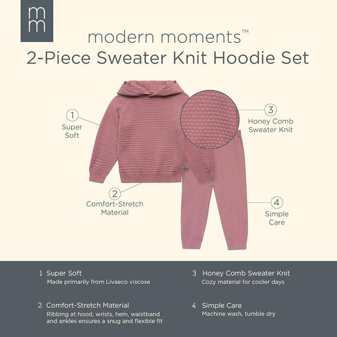 Modern Moments baby-girls Toddler Honey Comb Sweater Knit Top and Pant Set in Saudi Arabia