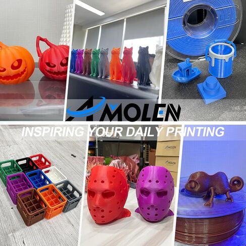 AMOLEN 3D Printer Filament PLA, 1.75mm PLA Filament Chestnut Brown PLA, 1KG/2.2lb, Dimensional Accuracy +/- 0.02 mm, Smooth & Non-Tangle, Fits for Most FDM 3D Printer, Supporting Up to 500mm/s in Saudi Arabia