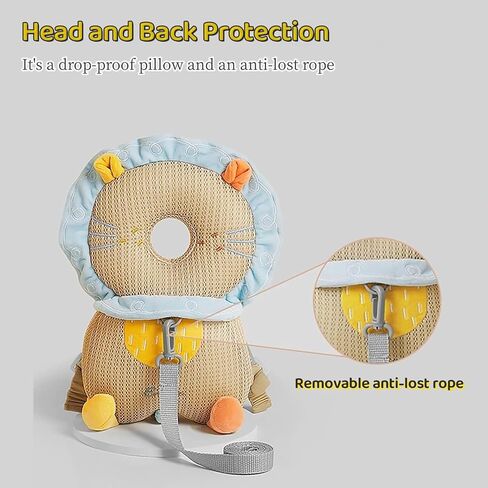 Baby Head Protector Backpack Head Protector Pad Safety for Crawling and Walking with Baby Knee Pads (Ordinary model-astronauts) in Saudi Arabia