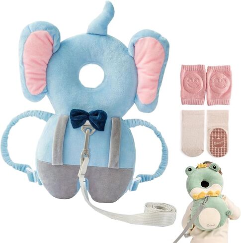 Baby Head Protector Backpack Head Protector Pad Safety for Crawling and Walking with Baby Knee Pads (Ordinary model-astronauts) in Saudi Arabia