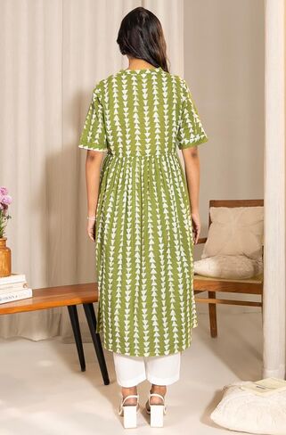 Janasya Maternity Nursing Kurta Set with Breastfeeding Feature for Pre and Post Pregnant Women in Saudi Arabia