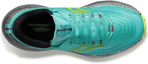 Saucony Endorphin Trail Cool Mint/Acid 9.5 B (M) in Saudi Arabia