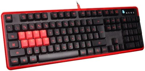 BLOODY B188 8-Key Light Strike (LK) Optical Mechanical Gaming Keyboard – Tri-Color LED Backlit – Smooth/Linear Black Switch in Saudi Arabia