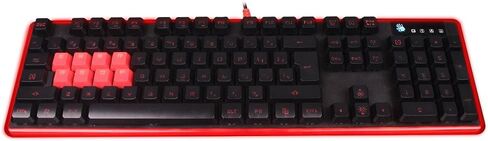 BLOODY B188 8-Key Light Strike (LK) Optical Mechanical Gaming Keyboard – Tri-Color LED Backlit – Smooth/Linear Black Switch in Saudi Arabia