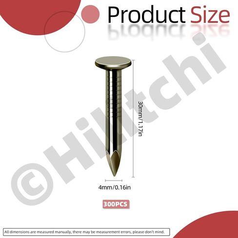 Hilitchi 300Pcs 20mm Steel Roofing Felt Nails Roofing Felt Pins Roofing Felt Lacquered Nails Asphalt Nails Used to Fasten Roofing Felt Asphalt Singles Slate Boards ﻿ in Saudi Arabia