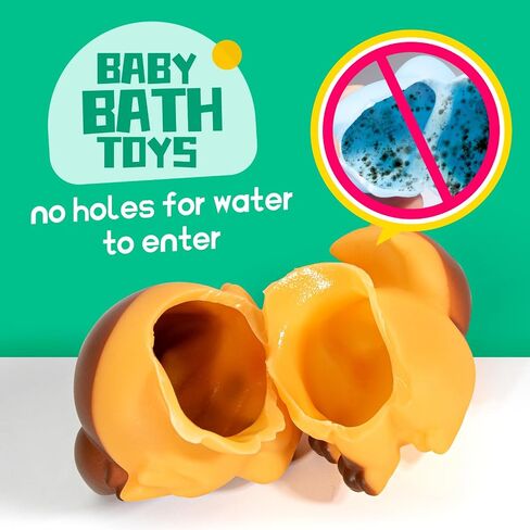 Hely Cancy No Hole Baby Bath Toys, Bath Toys for Kids 18 Months and Up | Sealed, Soft Bath Tub Shower Toys for Newborn Baby in Saudi Arabia