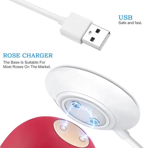 Magnetic USB DC Charger Cable Replacement Charging Cord for Toys Vibrators Electric Toothbrush - 6mm/0.24in in Saudi Arabia