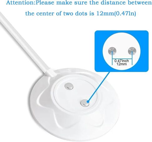 Magnetic USB DC Charger Cable Replacement Charging Cord for Toys Vibrators Electric Toothbrush - 6mm/0.24in in Saudi Arabia