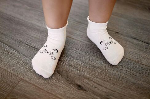 Baby Non Slip Grip Socks Boys Girls Unisex Ankle Crew Socks with Grippers for Infants Toddlers Kids Gift Set in Saudi Arabia