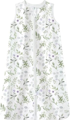 كيس نوم توتاها مزين بالزهور للأعمار من 0-6-12-24 شهرًا، أكياس نوم خفيفة 0.5 TOG، حقيبة نوم ناعمة للرضع مع سحاب آمن في اتجاهين in Kuwait