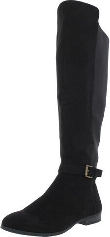 Style & Co. Womens Kimmball Faux Suede Knee-High Boots Black 7.5 Medium (B,M) in Saudi Arabia