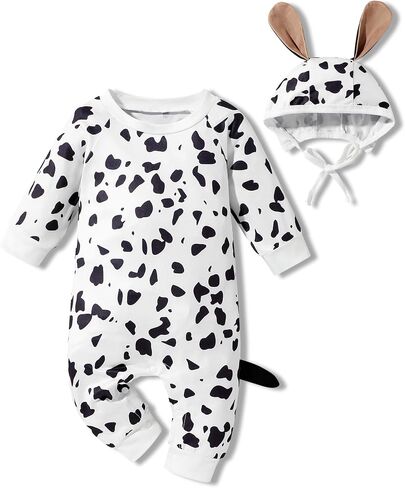 Infant Baby Boy Clothes Halloween Baby Clothes Animal Long Sleeve Romper Baby Boy Halloween Outfits 2PCS Set 0-9 Months in Saudi Arabia
