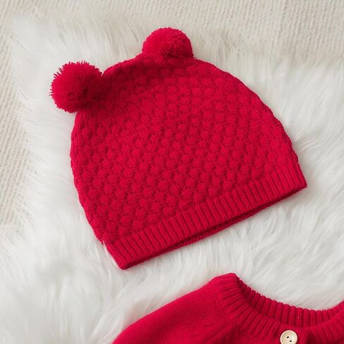 Newborn Baby Boy Long Sleeve Knitted Romper Warm Bodysuit Knitted Winter Clothes 0-24 Months in Saudi Arabia